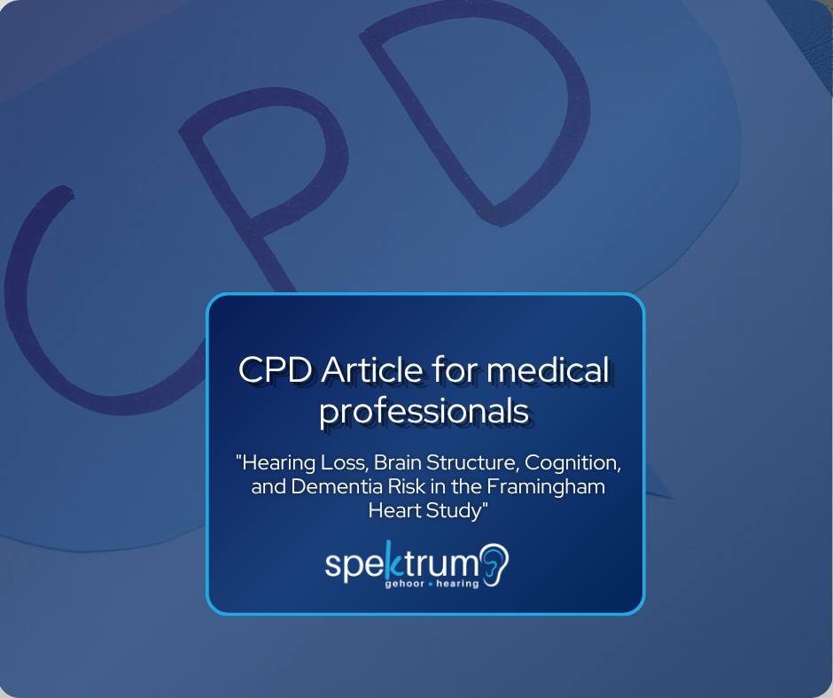 CPD Learning for Healthcare Professionals - Spectrum Hearing